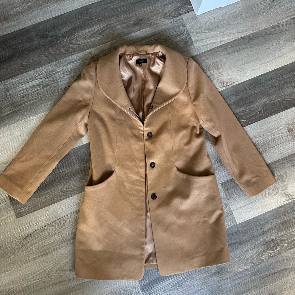 Quince Wool Coat, Medium, new without tags